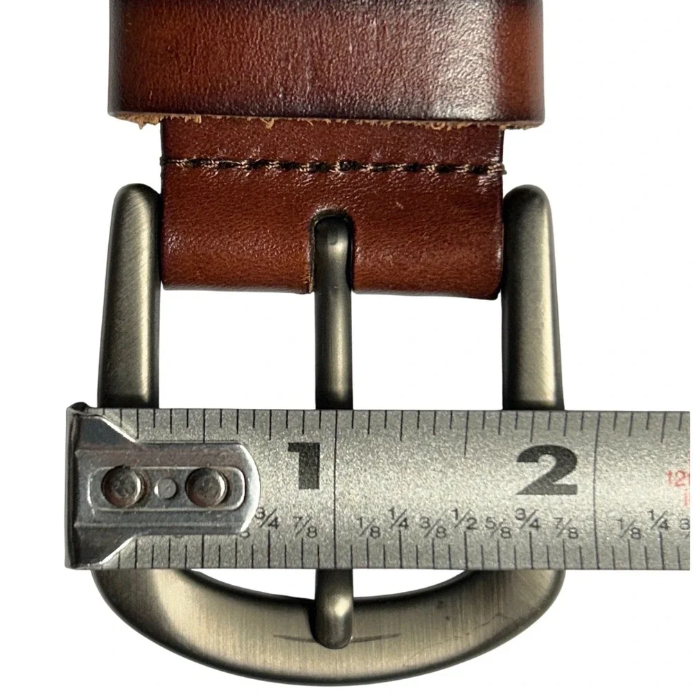Tommy Bahama Mens Brown Braided Genuine Leather Belt Size 40